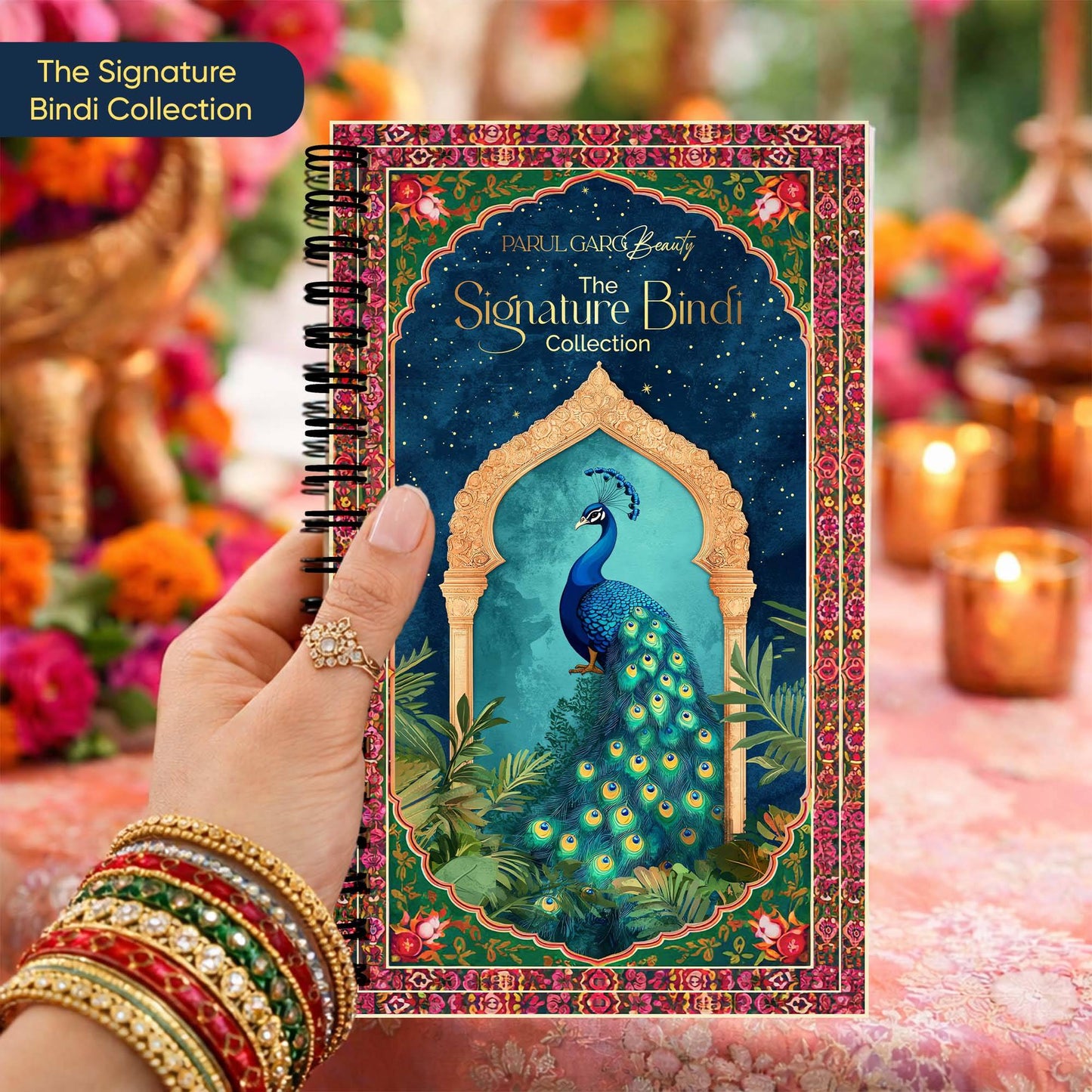 Parul Garg Beauty Signature Bindi Book & Potli Festive Gift Combo With 950+ Designer Bindis