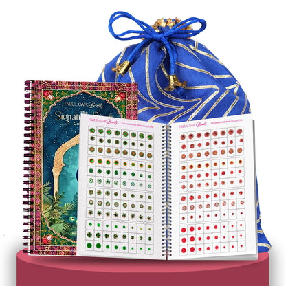 Parul Garg Beauty Signature Bindi Book & Potli Festive Gift Combo With 950+ Designer Bindis