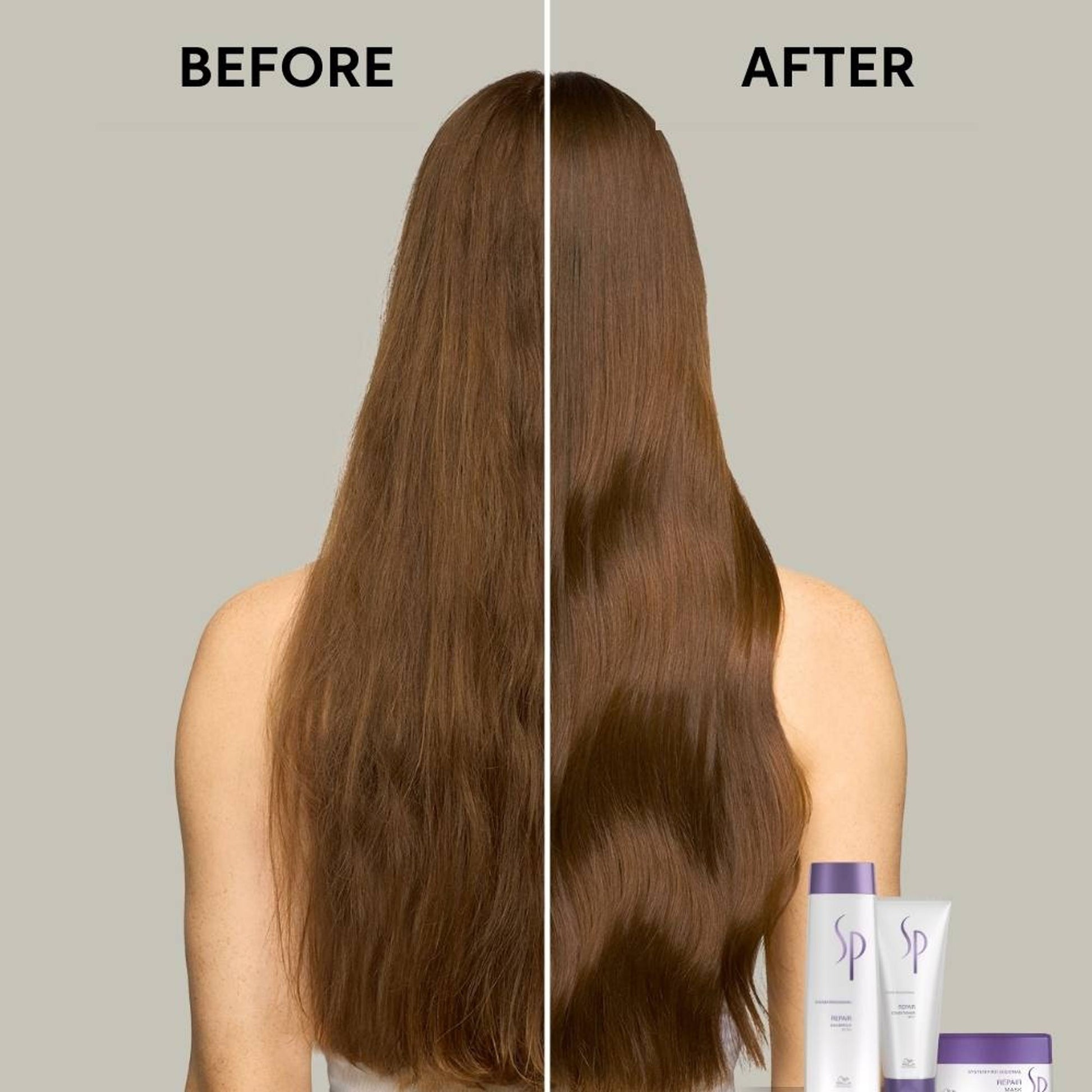 System Professional Repair Shampoo For Damaged Hair, Strengthens Hair Structure