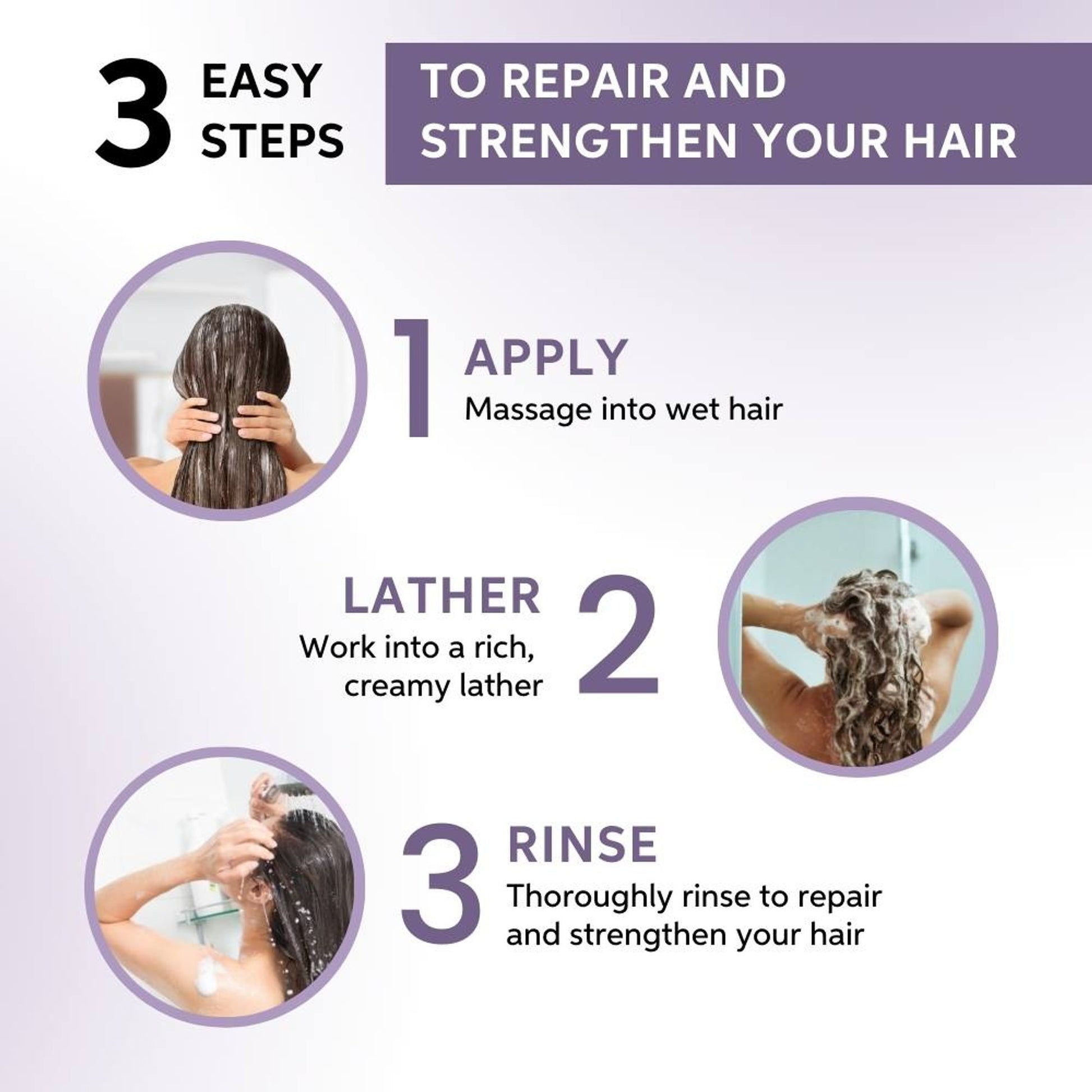 System Professional Repair Shampoo For Damaged Hair, Strengthens Hair Structure