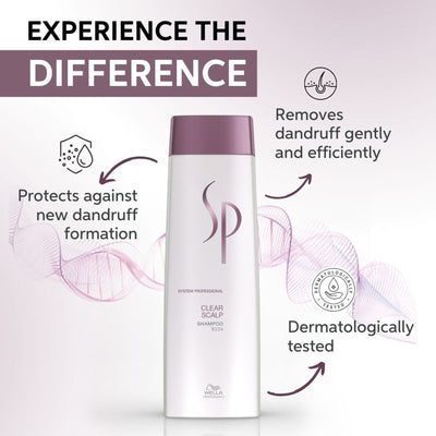 System Professional Clear Scalp Anti-Dandruff Shampoo For Flake-Free Scalp