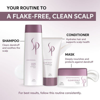 System Professional Clear Scalp Anti-Dandruff Shampoo For Flake-Free Scalp