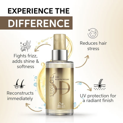 System Professional LuxeOil Reconstructive Elixir for Keratin Protection for Soft, Frizz-Free Hair
