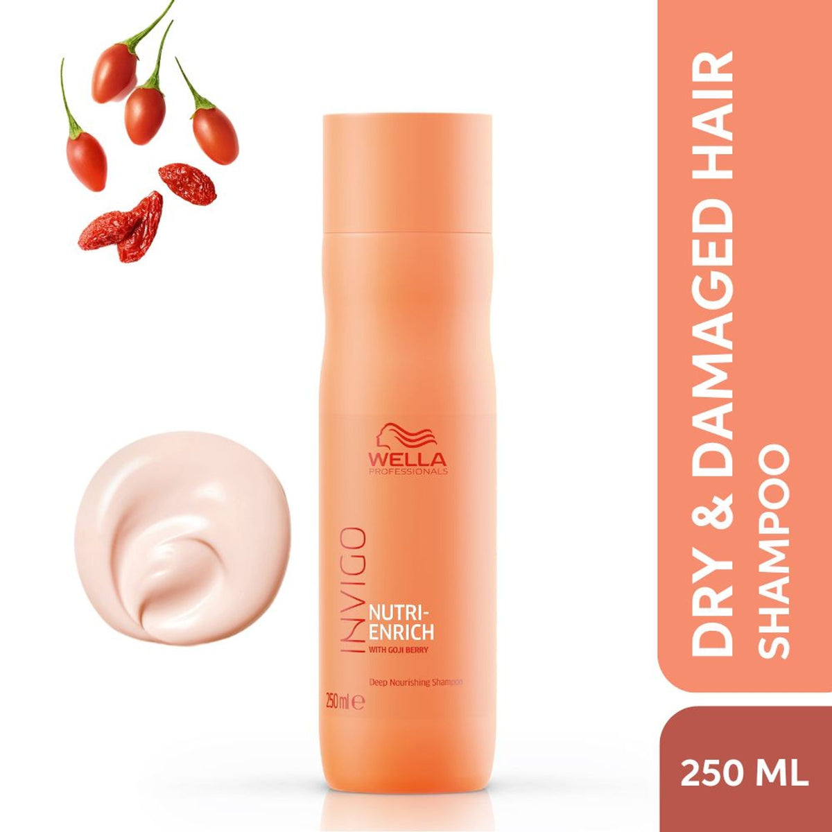 Wella Professionals Invigo Nutri Enrich Shampoo For Frizzy & Dry, Damaged Hair