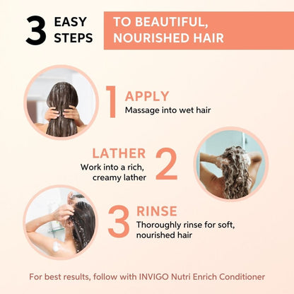 Wella Professionals Invigo Nutri Enrich Shampoo For Frizzy & Dry, Damaged Hair