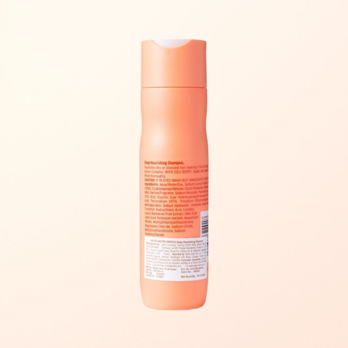 Wella Professionals Invigo Nutri Enrich Shampoo For Frizzy & Dry, Damaged Hair