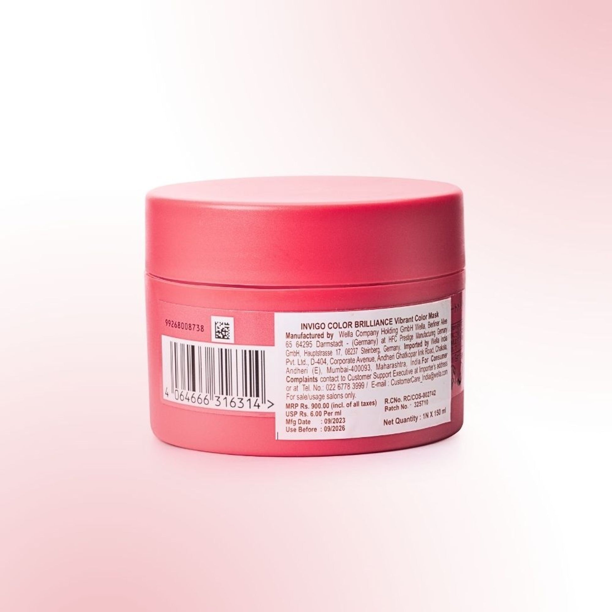 Wella Professionals Invigo Color Brilliance Hair Mask For Vibrant Color
