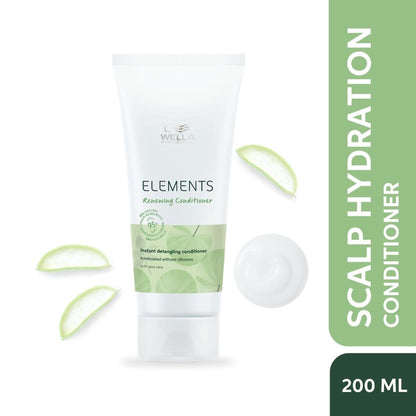 Wella Professionals Elements Renewing Paraben and Sulphate Free Conditioner for Frizz-Free Hair