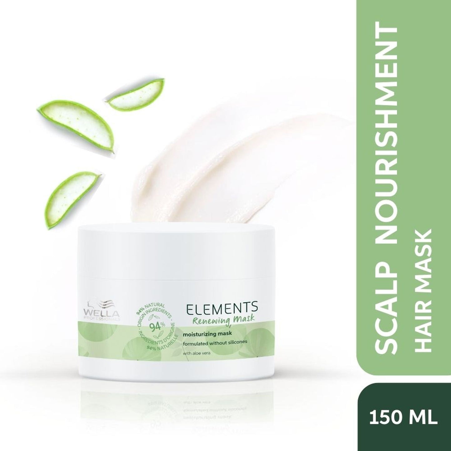 Wella Professionals Elements Renewing Sulphate Free Hair Mask for Frizz-Free & Detangled Hair