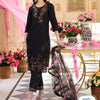 Dhiyona IE Floral Embroidered Regular Thread Work Kurta With Trousers & Dupatta