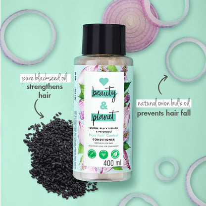 Love Beauty & Planet Onion, Black Seed & Patchouli Hairfall Control Sulphate Free Conditioner