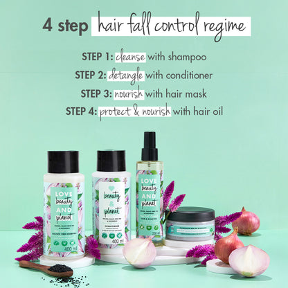 Love Beauty & Planet Onion, Black Seed & Patchouli Hairfall Control Sulphate Free Conditioner