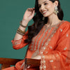 Dhiyona IE Ethnic Motifs Embroidered Gotta Patti Kurta With Trousers & Dupatta