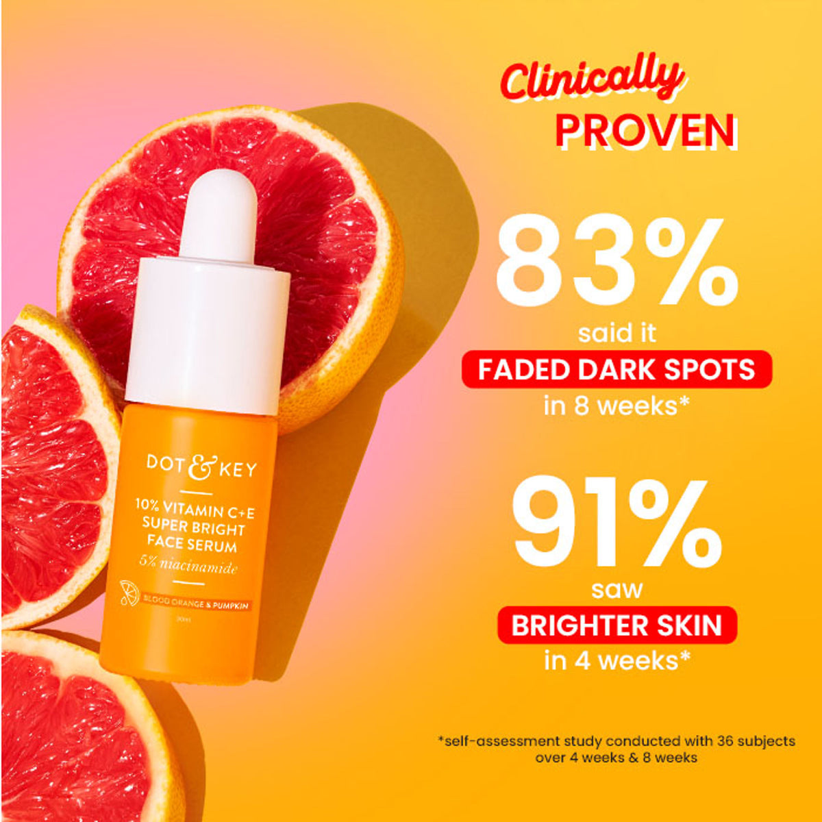 Dot & Key 10% Vitamin C + E Face Serum With 5% Niacinamide, Fights Pigmentation & Dark Spots