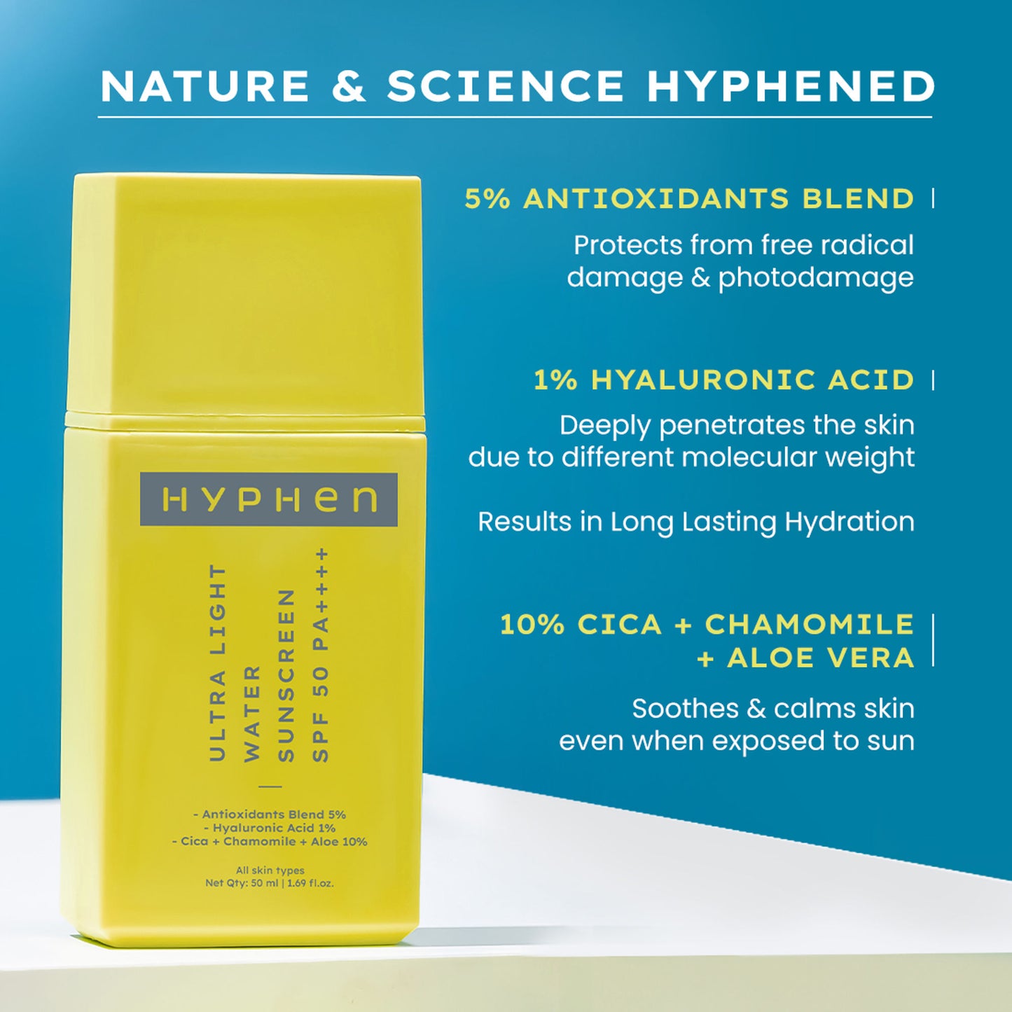 Hyphen Ultra Light Water Sunscreen SPF 50 PA++++