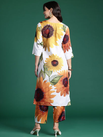 Floral Printed Kurta with Trousers