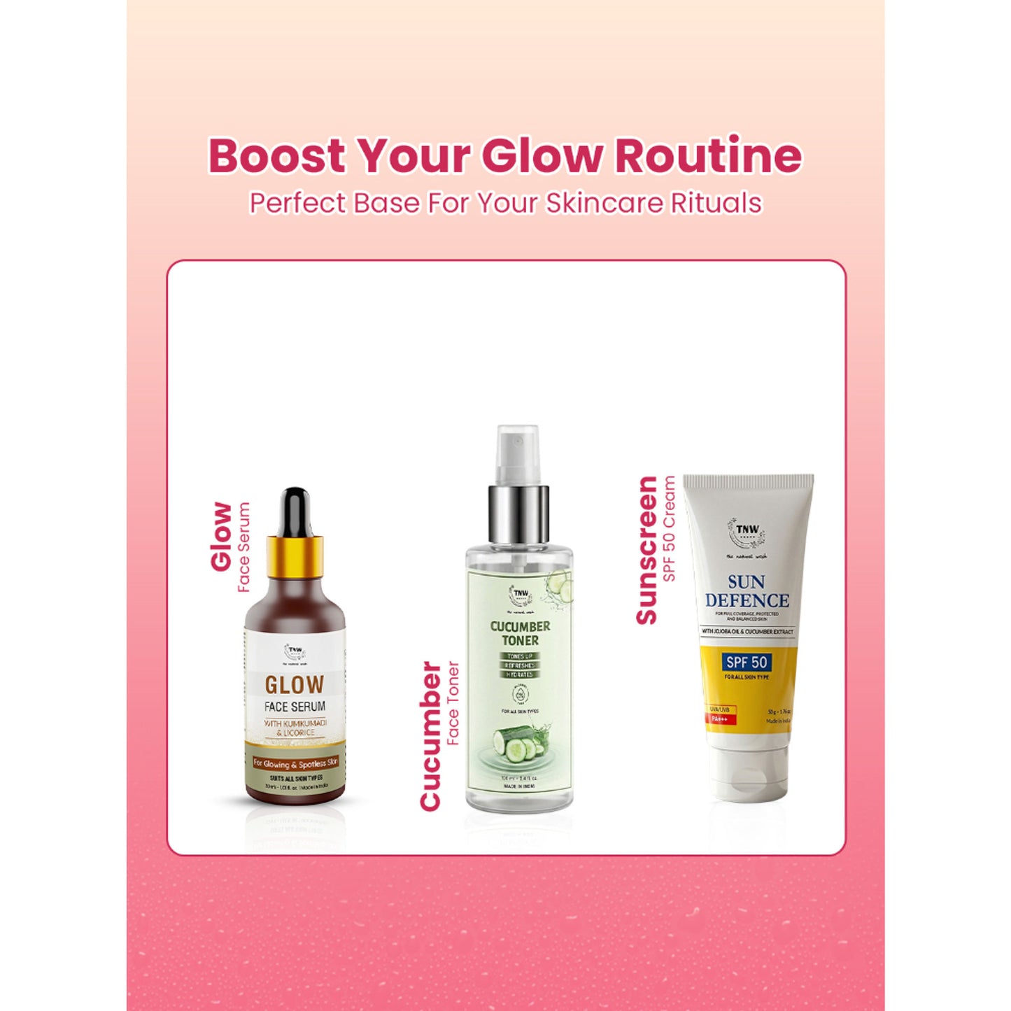 TNW The Natural Wash 100% Steam Distilled Rose Water Face Toner Spray Gulab Jal Hydration