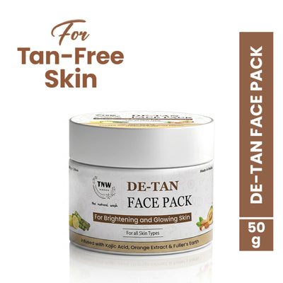 TNW The Natural Wash De-Tan Face Pack For Glowing Skin And Tan Removal With Orange Extract