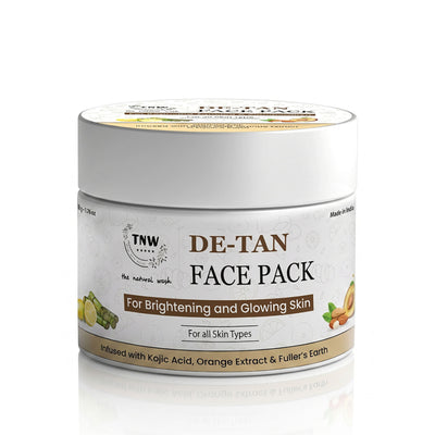 TNW The Natural Wash De-Tan Face Pack For Glowing Skin And Tan Removal With Orange Extract