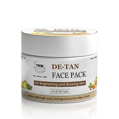 TNW The Natural Wash De-Tan Face Pack For Glowing Skin And Tan Removal With Orange Extract