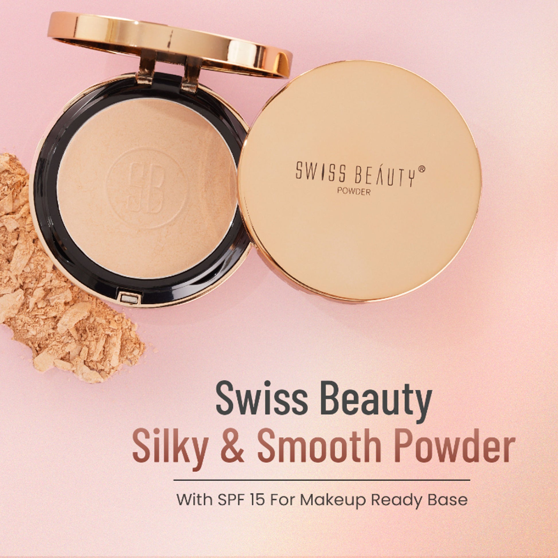 Swiss Beauty Silky & Smooth Oil Control Powder - 3 Skin Color