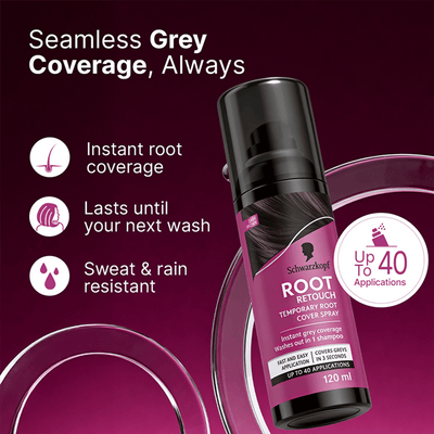 Schwarzkopf Root Retouch Temporary Root Cover Spray - Dark Brown
