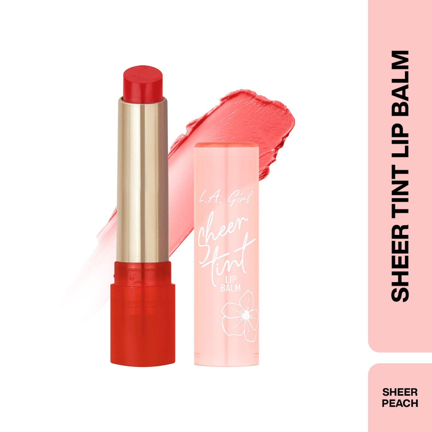 L.A. Girl Tint Sheer Lip Balm - Sheer Peach