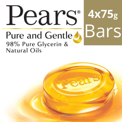 Pears Pure & Gentle Bathing Bar (Pack Of 4)
