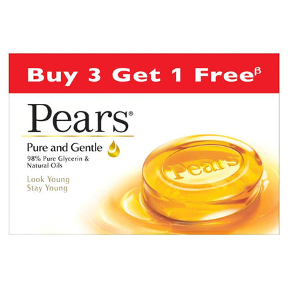 Pears Pure & Gentle Bathing Bar (Pack Of 4)