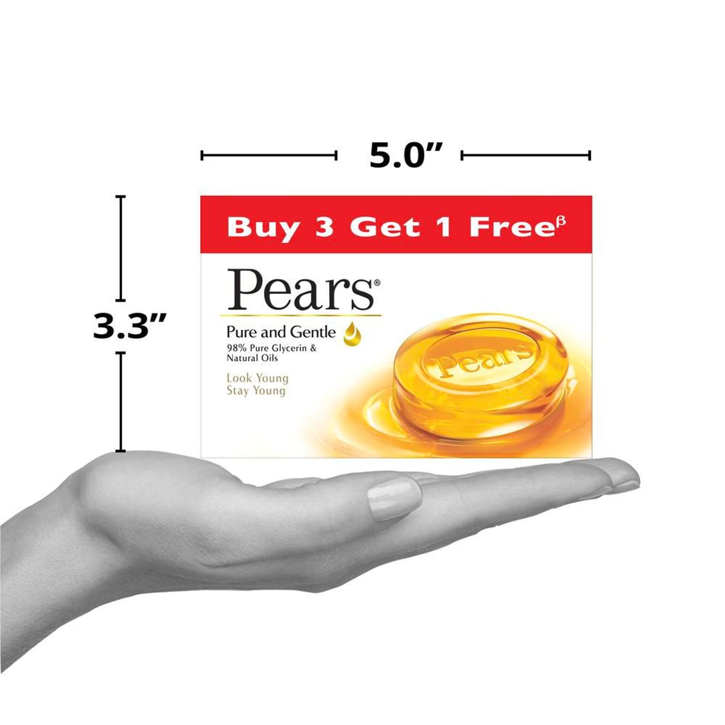 Pears Pure & Gentle Bathing Bar (Pack Of 4)