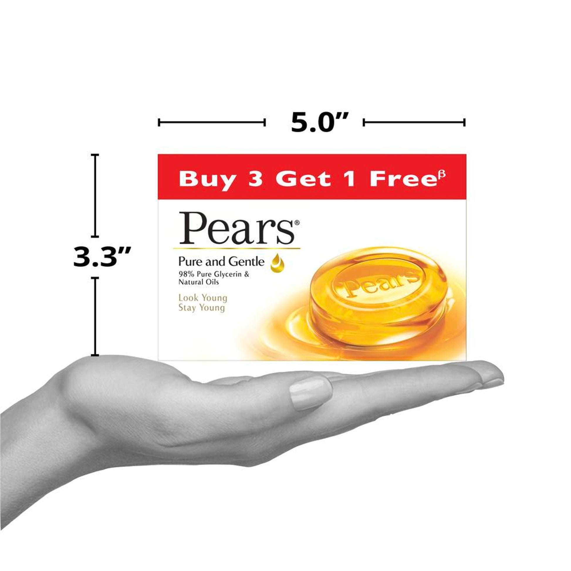 Pears Pure & Gentle Bathing Bar (Pack Of 4)