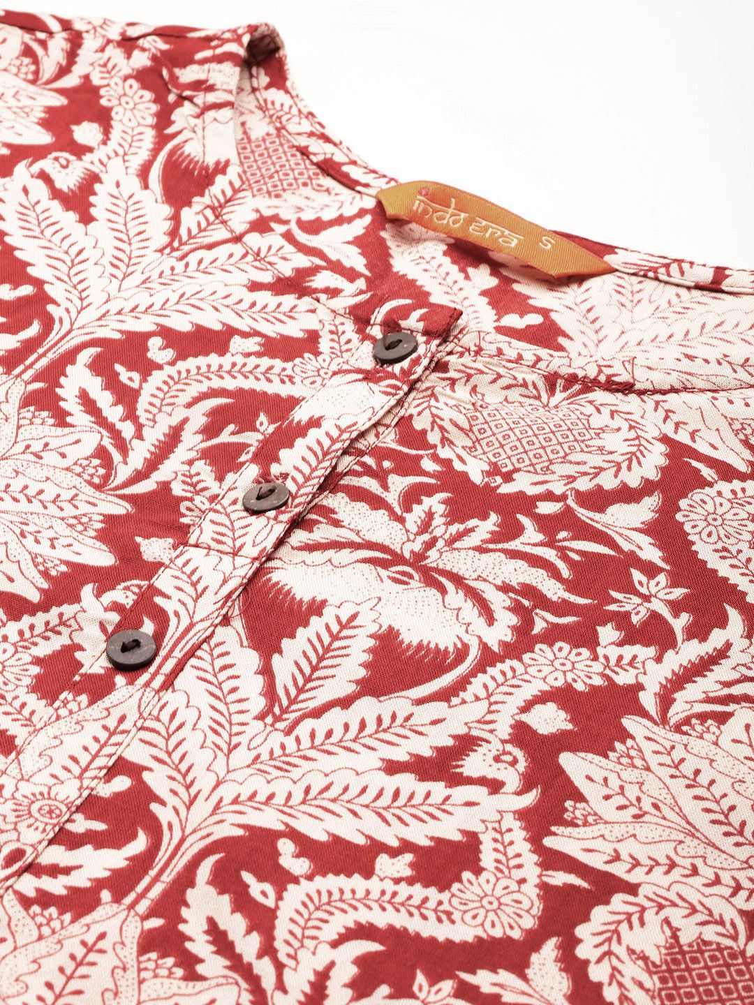 Indyancart IE Floral Printed Kurta