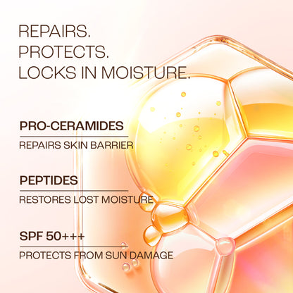 Lakme Peach Milk SPF 50 Sunscreen Moisturiser With 2% Pro-Ceramides & Peptides