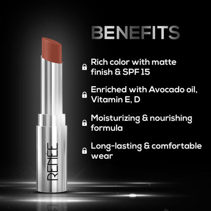 Renee Cosmetics Matte Lock Lipstick - 06 Soul