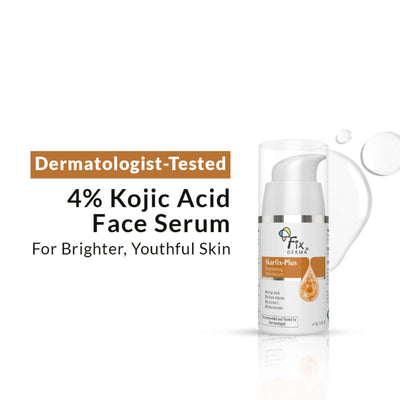 Fixderma Skarfix Plus 4% Kojic Acid Brightening Face Serum Fades Dark Spots & Hyperpigmentation
