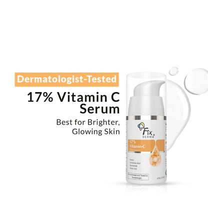 Fixderma 17% Vitamin C Face Serum With Retinol & Niacinamide
