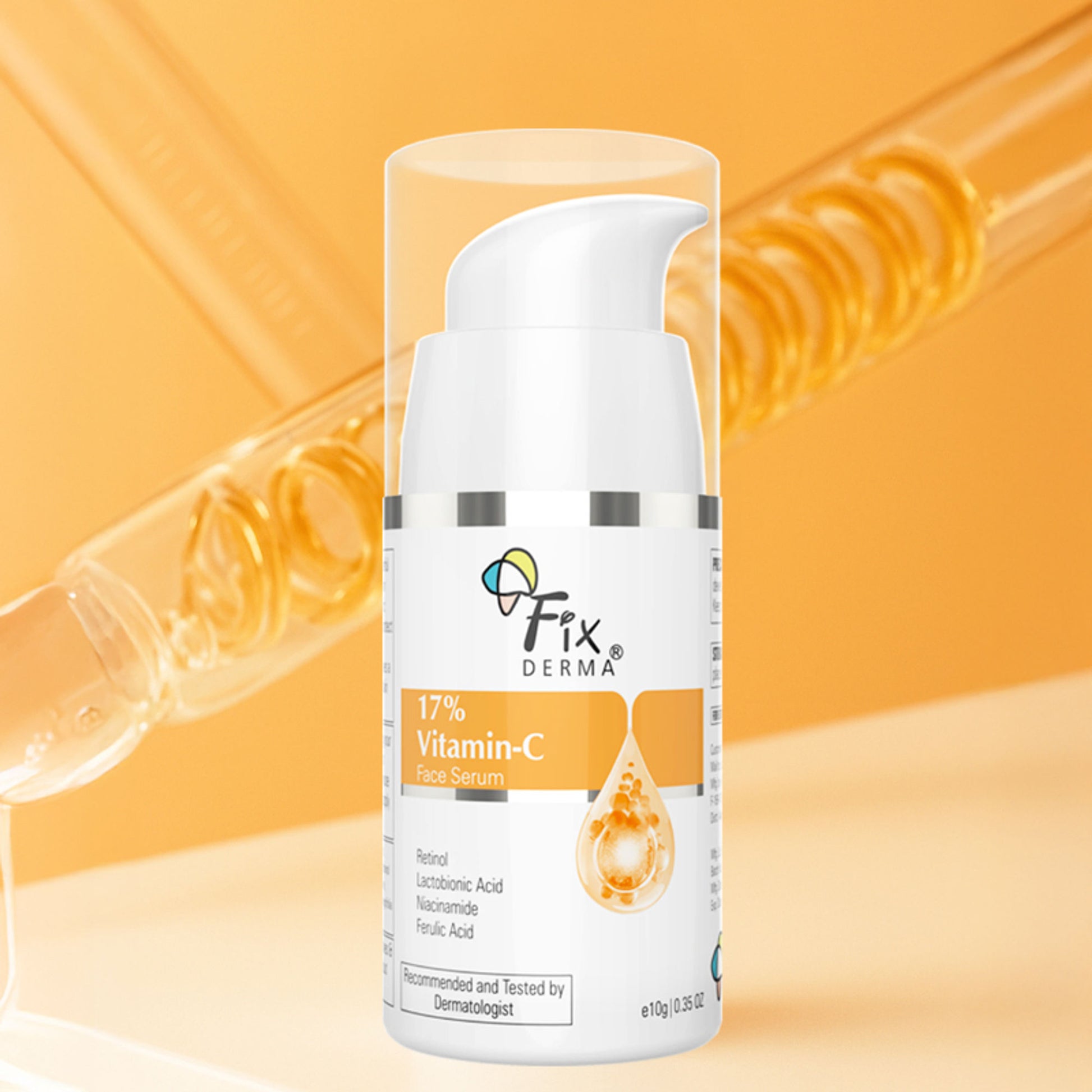 Fixderma 17% Vitamin C Face Serum With Retinol & Niacinamide