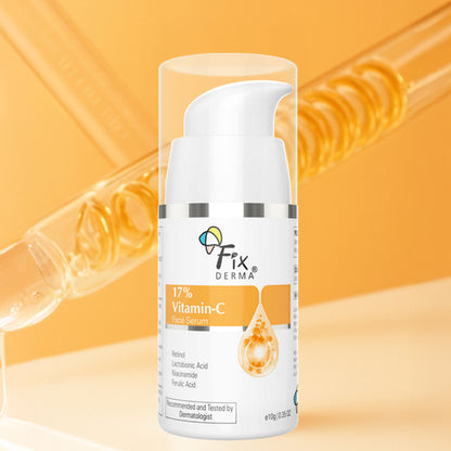 Fixderma 17% Vitamin C Face Serum With Retinol & Niacinamide