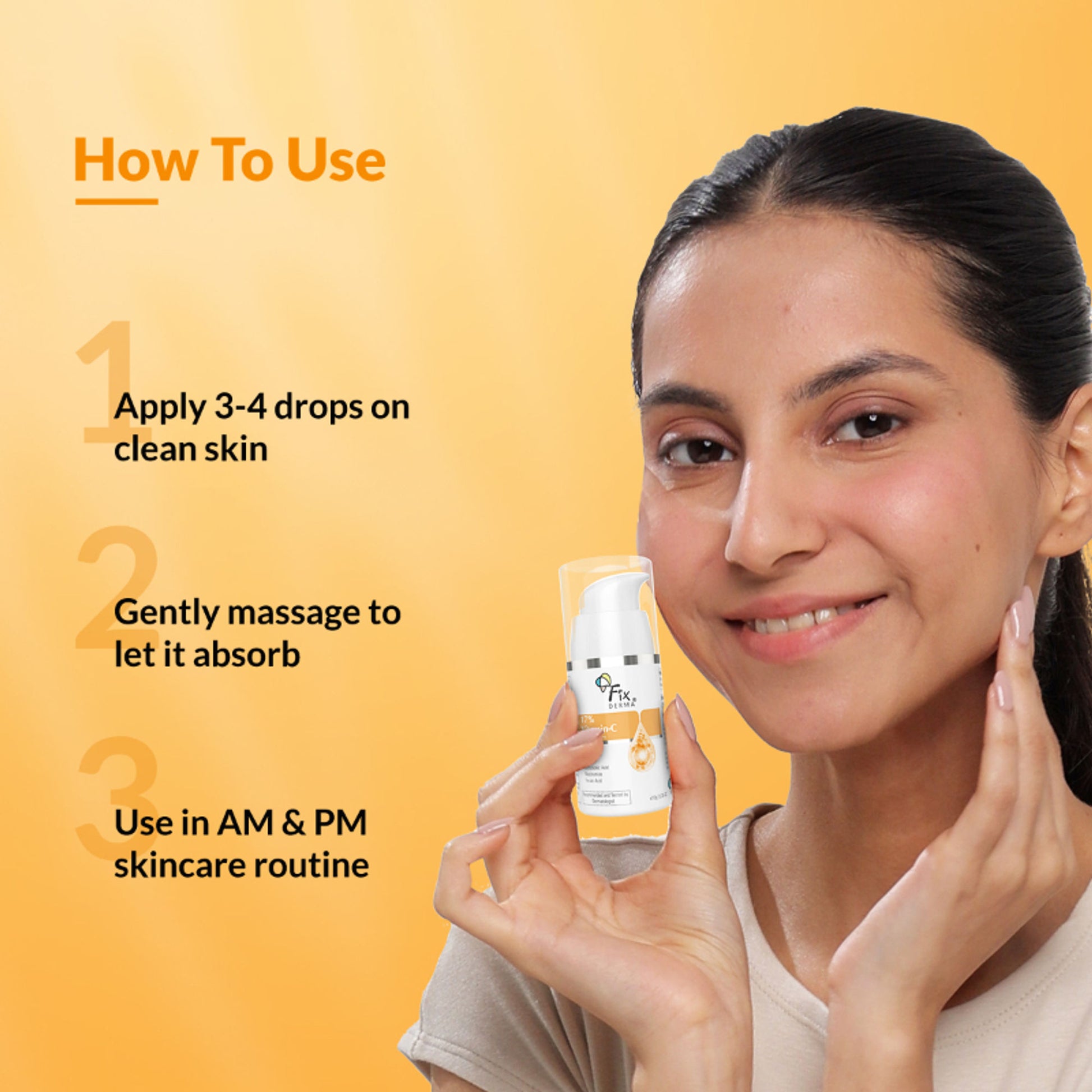 Fixderma 17% Vitamin C Face Serum With Retinol & Niacinamide