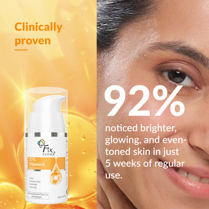 Fixderma 17% Vitamin C Face Serum With Retinol & Niacinamide