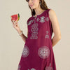 Dhiyona IE Embroidered Round Neck Pure Cotton Top With Palazzos Co-Ords