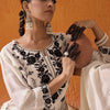 Dhiyona IE Floral Embroidered Thread Work Straight Kurta With Trousers & Dupatta