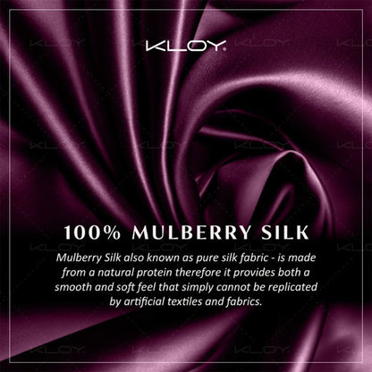 KLOY 100% Mulberry Silk Sleep Eye Mask - Maroon