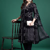 Dhiyona IE Geometric Printed Empire Thread Work Pure Cotton Kurta with Trousers & Dupatta