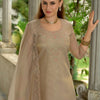 Dhiyona IE Floral Yoke Design Sequnnied Straight Kurta With Trousers & Dupatta
