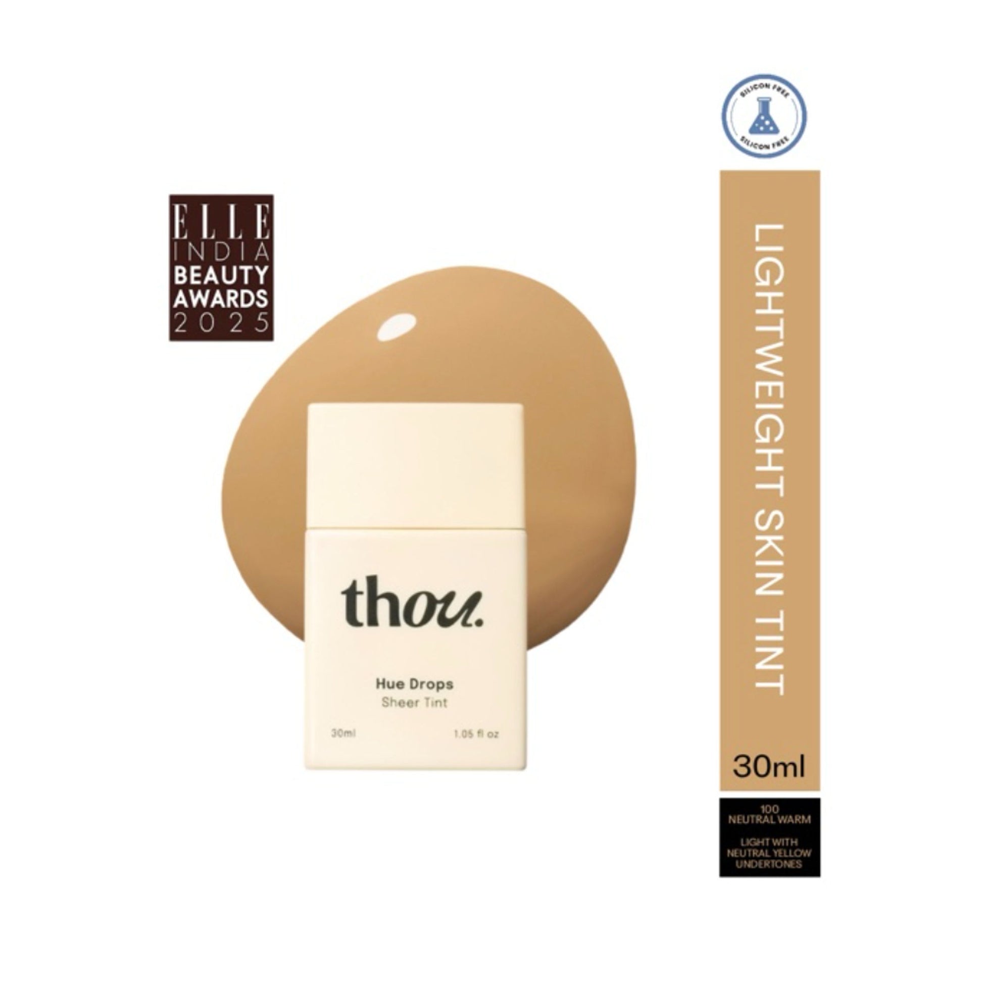Thou Hue Drops Sheer Skin Tint - 100 Neutral Warm