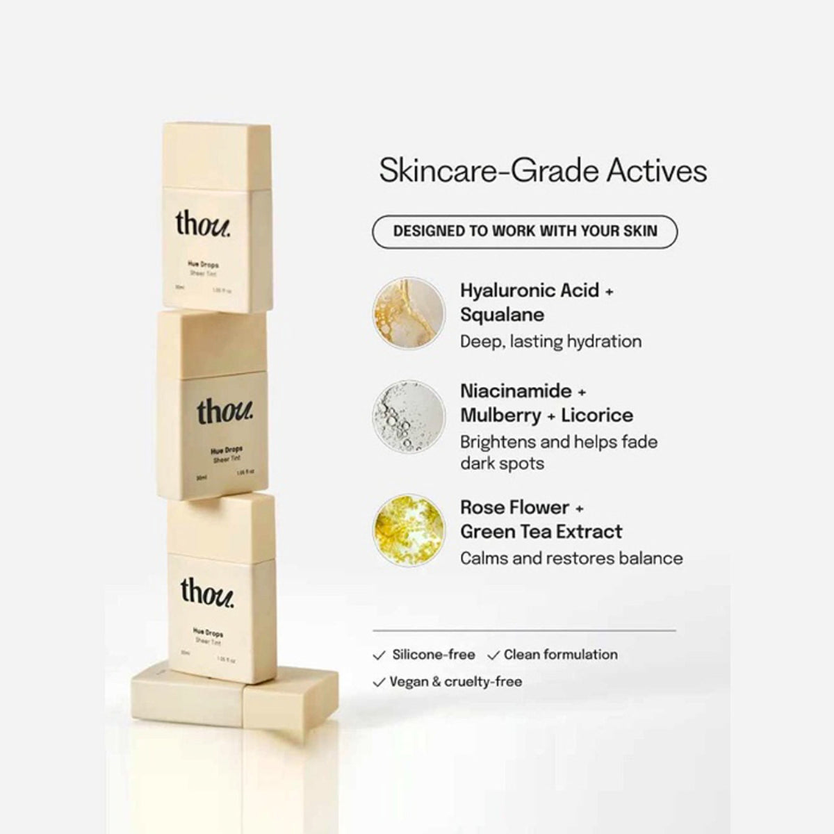 Thou Hue Drops Sheer Skin Tint - 260 Warm
