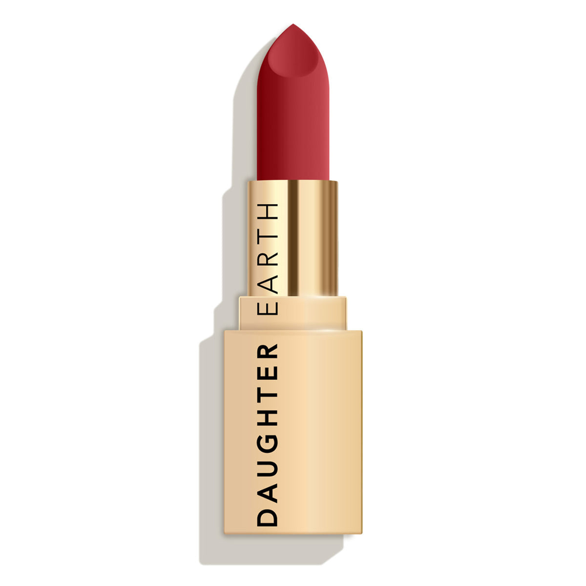 Daughter Earth Daughter Earth Velvet Phytonutrient Lipstick in Dibs On You shade, creamy natural lipstick with a smooth finish.