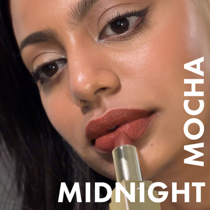 Daughter Earth Natural & Creamy Velvet Phytonutrient Lipstick - Midnight Mocha