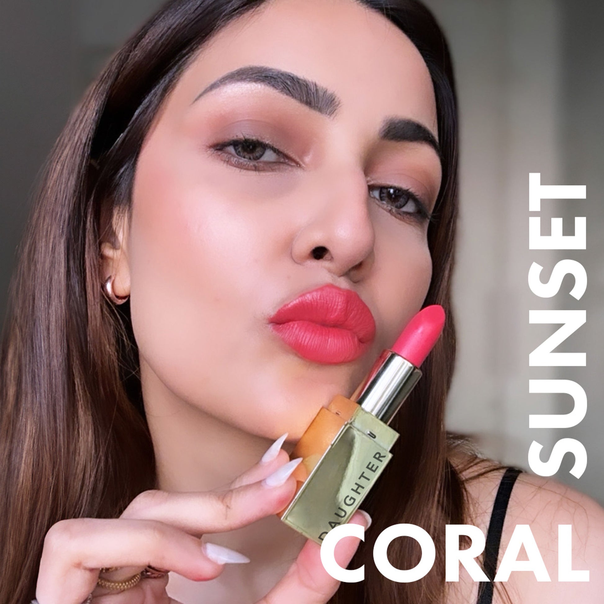 Daughter Earth Natural & Creamy Velvet Phytonutrient Lipstick - Coral Sunset